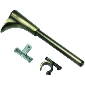 Universal Wandträger Memphis 1- und 2-Lauf für Ø 16 mm Messing-Antik