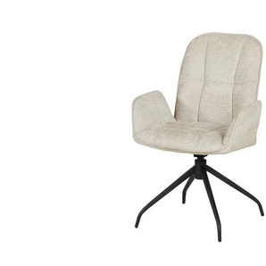 uno Armlehnstuhl drehbar Cooper ¦ beige ¦ Maße (cm): B: 58 H: 92 T: 63.0