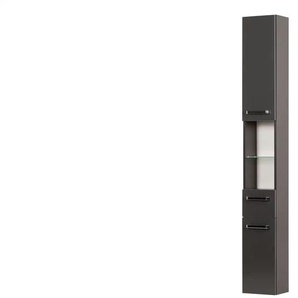 uno Bad-Hochschrank  Monti ¦ grau ¦ Maße (cm): B: 25 H: 195,5 T: 20.0
