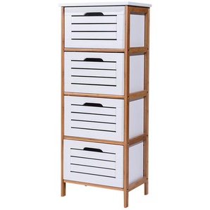 Primo Badregal - weiß - Materialmix - 38 cm - 96 cm - 29 cm | Möbel Kraft