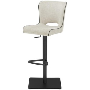 uno Barhocker in meliertem Webstoff Guido ¦ beige ¦ Maße (cm): B: 43 H: 112,3 T: 55.0