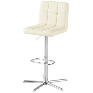 uno Barhocker mit Steppung Harvey ¦ beige ¦ Maße (cm): B: 58 H: 92 T: 58