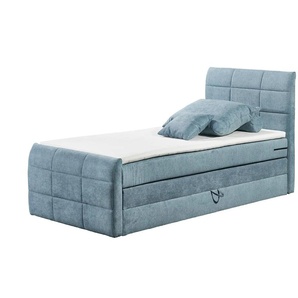 uno Boxspringbett mit Bettkasten Kosmo ¦ blau ¦ Maße (cm): B: 123 H: 113