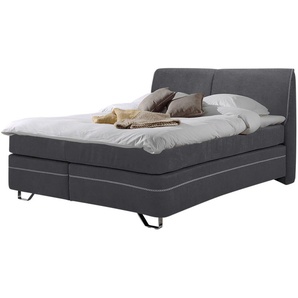 uno Boxspringbett  Pinto 2 ¦ grau ¦ Maße (cm): B: 168 H: 113
