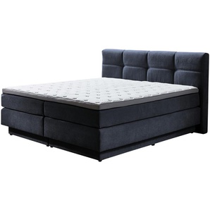 uno Boxspringbett  Chicago ¦ blau ¦ Maße (cm): B: 168 H: 112