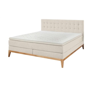 uno Boxspringbett  Westwood ¦ beige ¦ Maße (cm): B: 180 H: 109