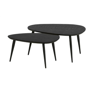 uno Couchtisch 2er Set  Dortmund ¦ schwarz ¦ Maße (cm): B: 60 H: 45