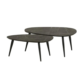 uno Couchtisch 2er Set XL Dortmund ¦ grau ¦ Maße (cm): B: 75 H: 45