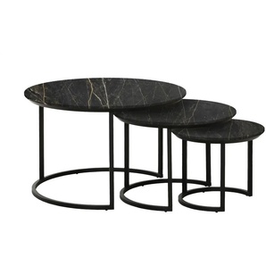 uno Couchtisch 3er Set  Dover ¦ grau ¦ Maße (cm): H: 50,5  Ø: 80