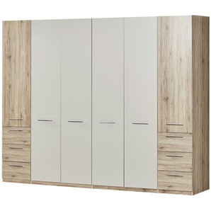 uno Drehtürenschrank, 6-türig  Paris ¦ holzfarben ¦ Maße (cm): B: 282 H: 226 T: 60