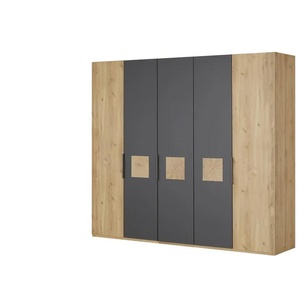 uno Drehtürenschrank  Almeria ¦ holzfarben ¦ Maße (cm): B: 250 H: 216 T: 58.0