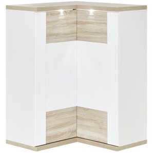 uno Eck-Highboard   Titan ¦ weiß ¦ Maße (cm): H: 131