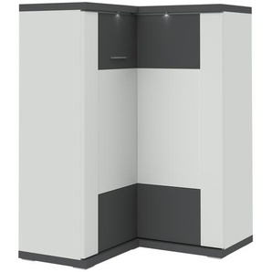 uno Eck-Highboard   Titan ¦ weiß ¦ Maße (cm): H: 131