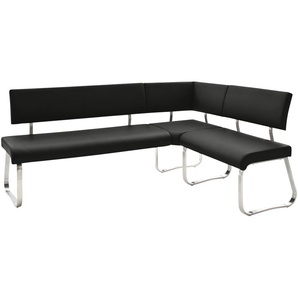 uno Eckbank  Letitia ¦ schwarz ¦ Maße (cm): B: 200 H: 87 T: 150.0
