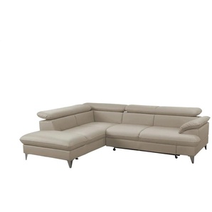uno Ecksofa aus Kunstleder David ¦ beige ¦ Maße (cm): B: 208 H: 74 T: 256.0