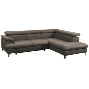 uno Ecksofa aus Kunstleder David ¦ braun ¦ Maße (cm): B: 256 H: 74 T: 208.0