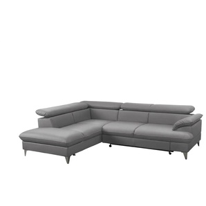 uno Ecksofa aus Kunstleder David ¦ grau ¦ Maße (cm): B: 208 H: 74 T: 256.0