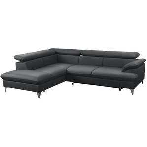 uno Ecksofa aus Kunstleder David ¦ schwarz ¦ Maße (cm): B: 208 H: 74 T: 256.0