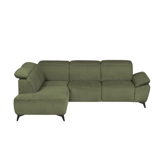 uno Ecksofa  Belfast ¦ grün ¦ Maße (cm): B: 260 H: 100 T: 203.0