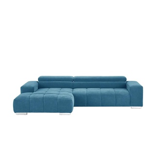 uno Ecksofa blau - Mikrofaser Origo ¦ blau ¦ Maße (cm): B: 307 H: 73 T: 186.0