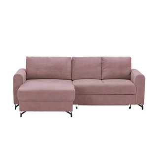 uno Ecksofa Cord Latina ¦ rosa/pink ¦ Maße (cm): B: 232 H: 110 T: 156.0