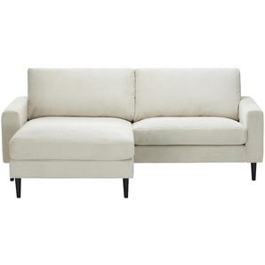 uno Ecksofa Cordsofa seitenverkehrt montierbar Milano ¦ beige ¦ Maße (cm): B: 202 H: 94 T: 149