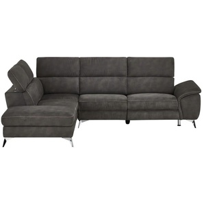 uno Ecksofa  Danae ¦ grau ¦ Maße (cm): B: 281 H: 80 T: 222.0