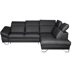 uno Ecksofa  Drum ¦ schwarz ¦ Maße (cm): B: 286 H: 81 T: 230.0