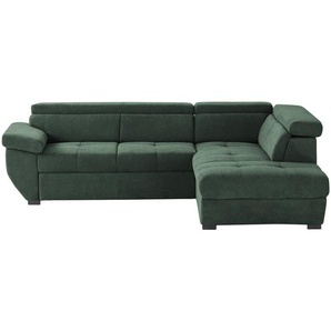 uno Ecksofa  Formula ¦ grün ¦ Maße (cm): B: 262 H: 79 T: 224.0