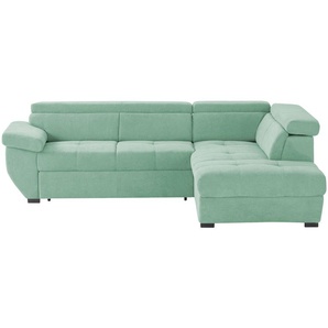 uno Ecksofa  Formula ¦ grün ¦ Maße (cm): B: 262 H: 79 T: 224.0