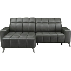 uno Ecksofa mit Relaxfunktion Luzern ¦ grau ¦ Maße (cm): B: 256 H: 83 T: 179.0
