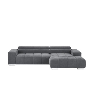 uno Ecksofa grau - Mikrofaser Origo ¦ grau ¦ Maße (cm): B: 307 H: 73 T: 186.0