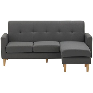 uno Ecksofa variabler Hocker Halvar ¦ grau ¦ Maße (cm): B: 190 H: 88 T: 141.0
