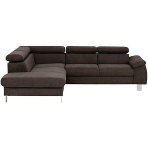 uno Ecksofa  Micky ¦ braun ¦ Maße (cm): B: 207 H: 72 T: 249.0