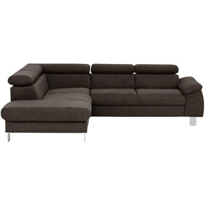 uno Ecksofa  Micky ¦ braun ¦ Maße (cm): B: 207 H: 72 T: 249