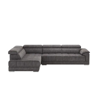 uno Ecksofa Mikrofaser Isabeli ¦ grau ¦ Maße (cm): B: 299 H: 72 T: 212.0