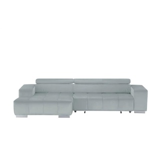 uno Ecksofa mit Kopfteilverstellung Origo ¦ blau ¦ Maße (cm): B: 307 H: 73 T: 186.0