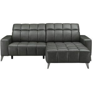 uno Ecksofa mit Relaxfunktion Luzern ¦ grau ¦ Maße (cm): B: 256 H: 83 T: 179.0