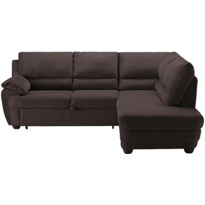 uno Ecksofa mit Schlaffunktion  Nebolo ¦ braun ¦ Maße (cm): B: 245 H: 97 T: 222.0