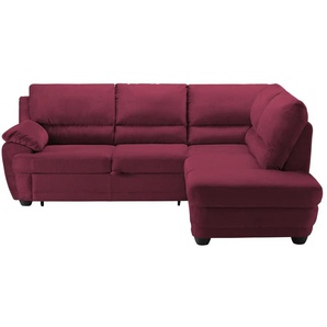 uno Ecksofa mit Schlaffunktion  Nebolo ¦ rot ¦ Maße (cm): B: 245 H: 97 T: 222.0