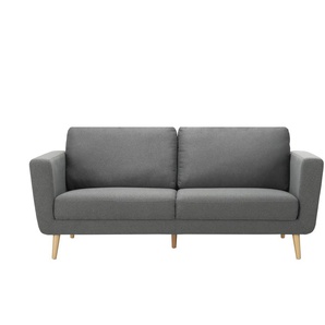 uno Einzelsofa aus Mikrofaser Scandi 2223 ¦ grau ¦ Maße (cm): B: 186 H: 88 T: 84.0