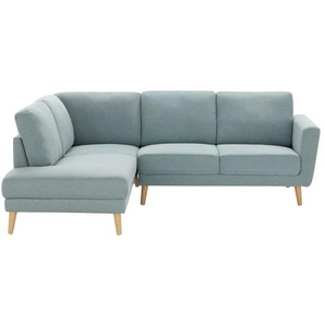 uno Ecksofa  Scandi ¦ blau ¦ Maße (cm): B: 217,5 H: 84 T: 201.0
