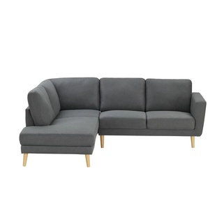 uno Ecksofa  Scandi ¦ grau ¦ Maße (cm): B: 217,5 H: 84 T: 201.0