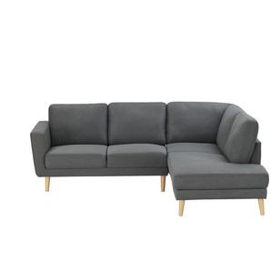 uno Ecksofa  Scandi ¦ grau ¦ Maße (cm): B: 217,5 H: 84 T: 201.0