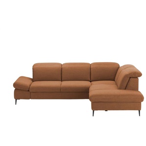 uno Ecksofa  Serra ¦ kupfer ¦ Maße (cm): B: 268 H: 81 T: 215.0