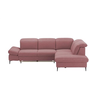 uno Ecksofa  Serra ¦ rosa/pink ¦ Maße (cm): B: 268 H: 81 T: 215