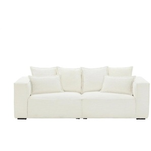uno Einzelsofa aus Cord Aurelion ¦ creme