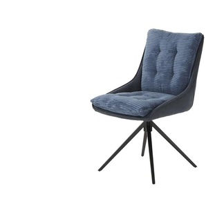 uno Esszimmerstuhl drehbar Duncan ¦ blau ¦ Maße (cm): B: 53,5 H: 90,5 T: 65.8
