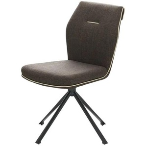 uno Esszimmerstuhl drehbar Gilbert ¦ braun ¦ Maße (cm): B: 48 H: 86,7 T: 63.5