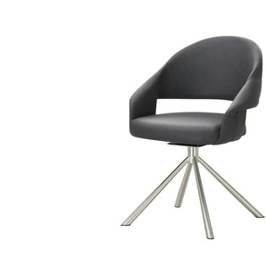 uno Esszimmerstuhl drehbar Lena 2 ¦ grau ¦ Maße (cm): B: 61 H: 83 T: 62.0